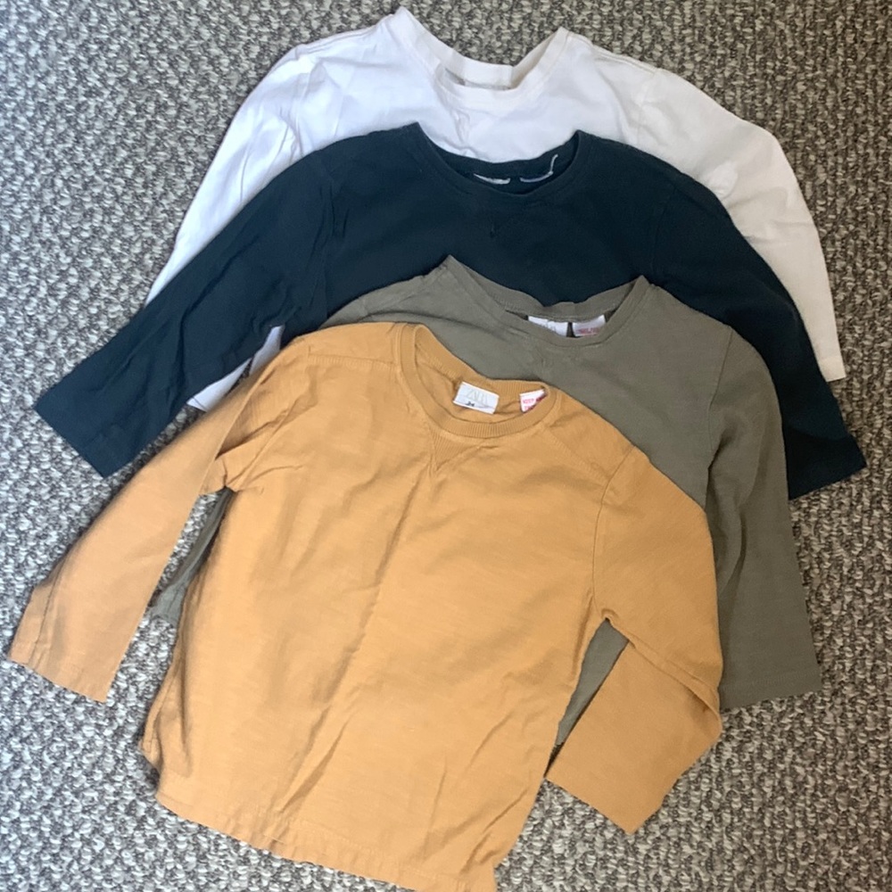 Boys Zara long sleeve shirts 3/4